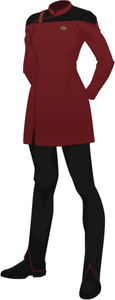 Female Maternity Uniform - Red.png