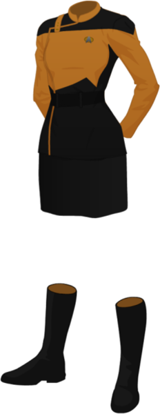 File:Class A Uniform - Female-Yellow-Skirt.png