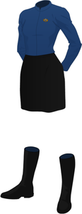 Class A Uniform - Undershirt - Female - Blue - Skirt.png