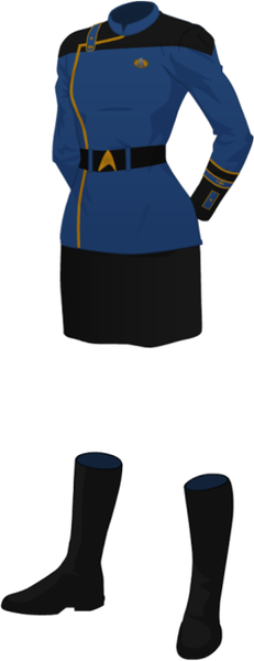 File:Female Dress Uniform - Blue - Skirt.png